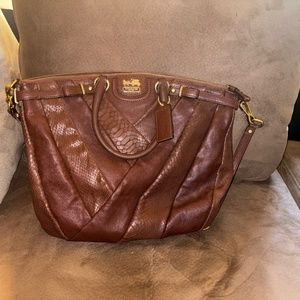 Brown authentic coach bag